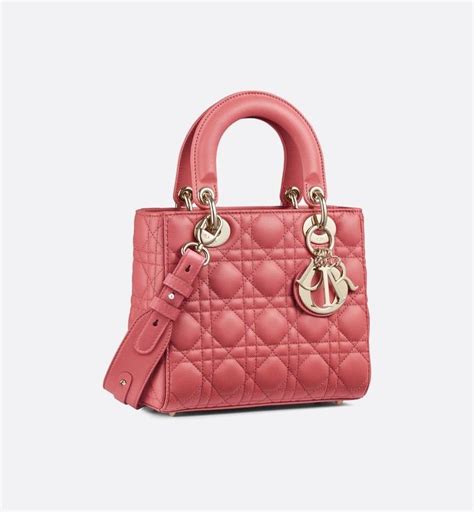 dusty pink lady dior|Dusty Pink Lady Dior Lambskin Chain Pouch .